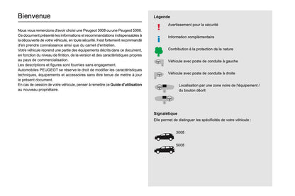 2020-2022 Peugeot 3008/5008 Manuel du propriétaire | Français