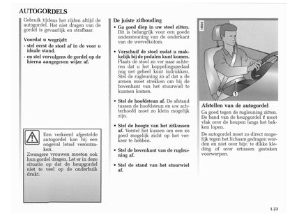 2001-2002 Renault Vel Satis Owner's Manual | Dutch