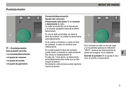 Skoda Radio MS202 Manual de Instrucciones 2003