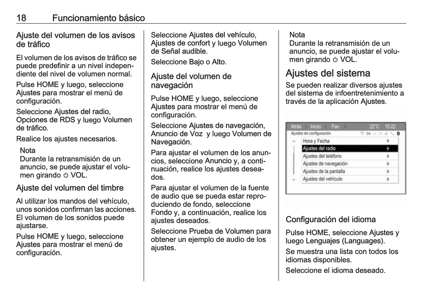 Opel Zafira Manual de infoentretenimiento 2016 - 2019