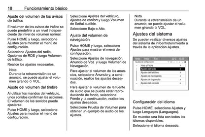 Opel Zafira Manual de infoentretenimiento 2016 - 2019