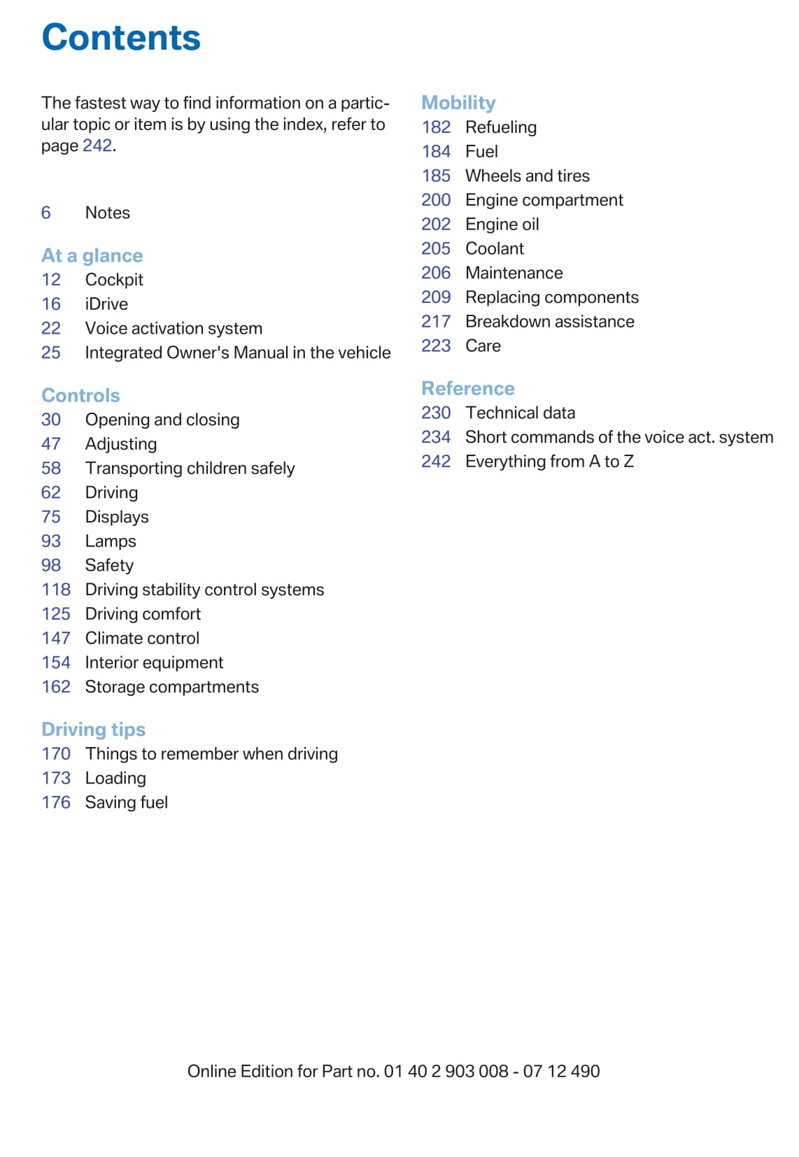 2012 BMW 5 Series Owner's Manual | English