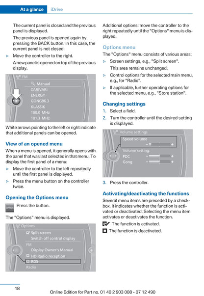 2012 BMW 5 Series Owner's Manual | English