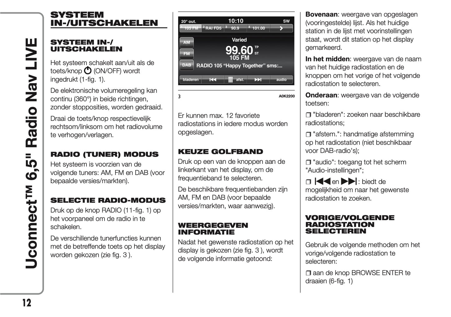 Alfa Romeo Giulietta Uconnect 6.5 Radio Nav Handleiding 2016 - 2023