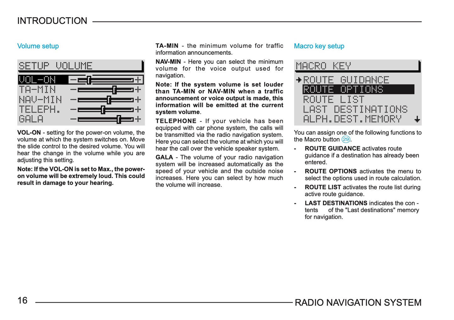 Skoda Radio Navigation System Owner's Manual 2003