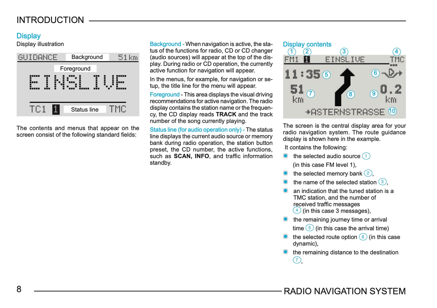 Skoda Radio Navigation System Owner's Manual 2003