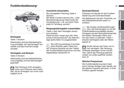 1996-2002 BMW Z3 Manuel du propriétaire | Allemand