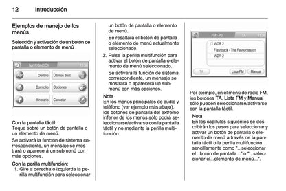 Opel Zafira Manual de infoentretenimiento 2008 - 2011