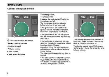 Skoda Radio Symphony Owner's Manual 2003