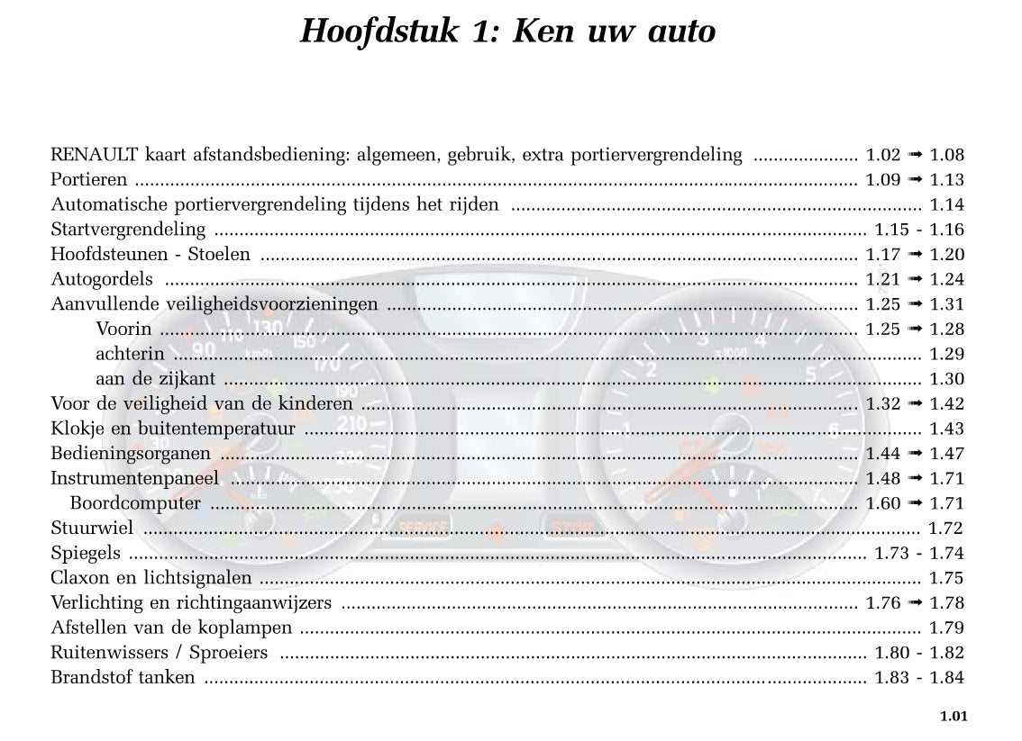 2003-2005 Renault Mégane Manuel du propriétaire | Néerlandais