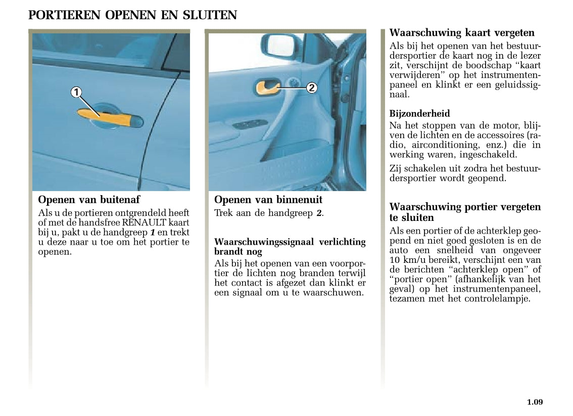 2004-2005 Renault Mégane Owner's Manual | Dutch