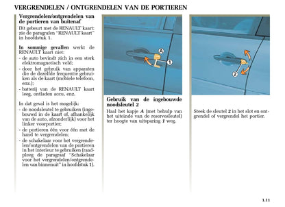 2004-2005 Renault Mégane Owner's Manual | Dutch