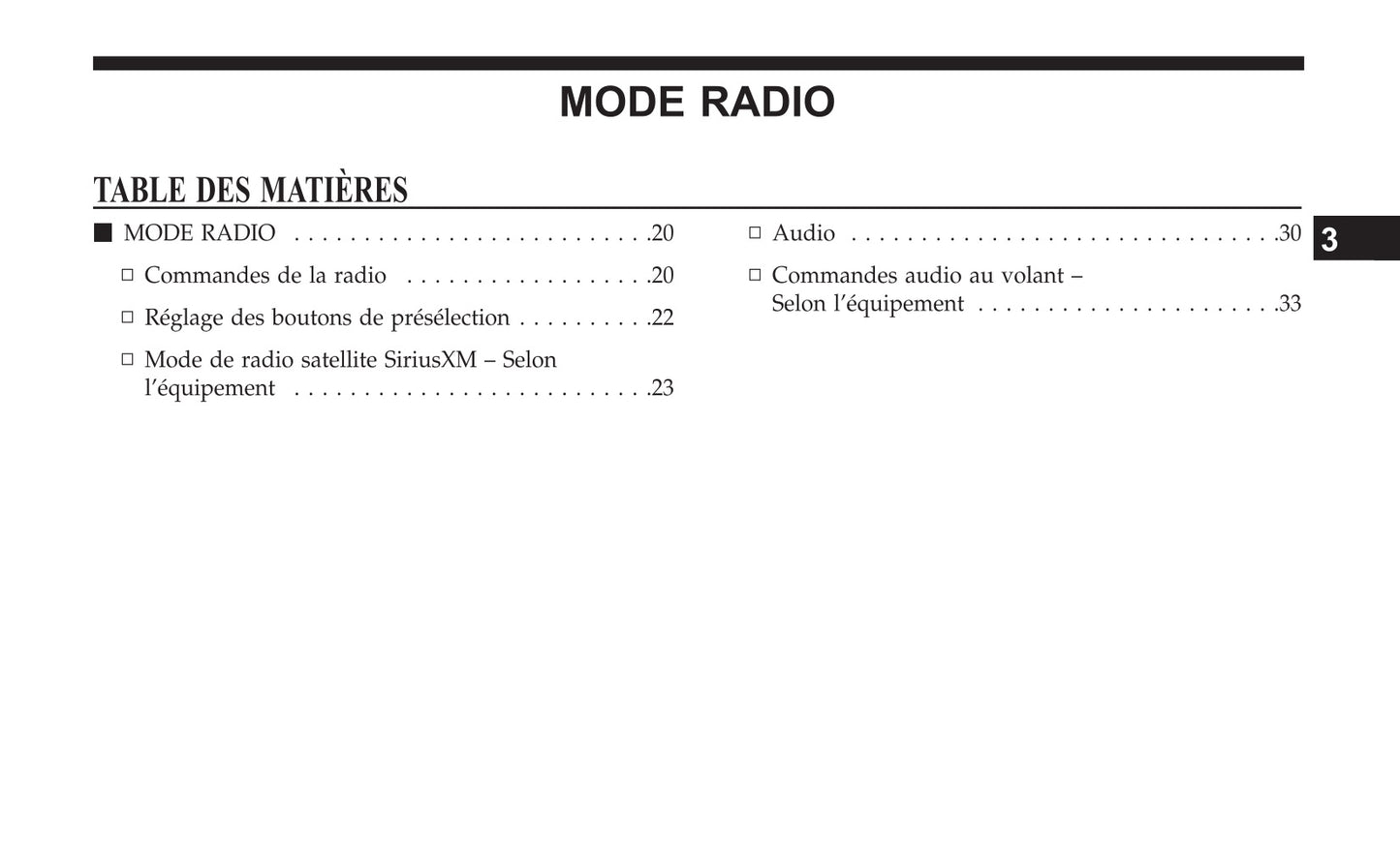 Jeep System Uconnect 3C3C Guide d'utilisation 2018