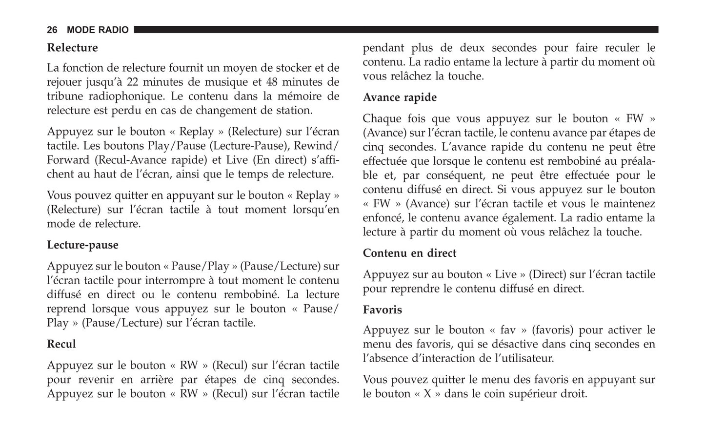 Jeep System Uconnect 3C3C Guide d'utilisation 2018