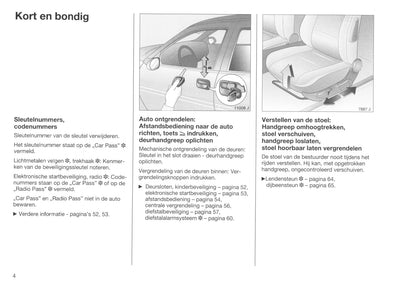 1995-1999 Opel Vectra Owner's Manual | Dutch