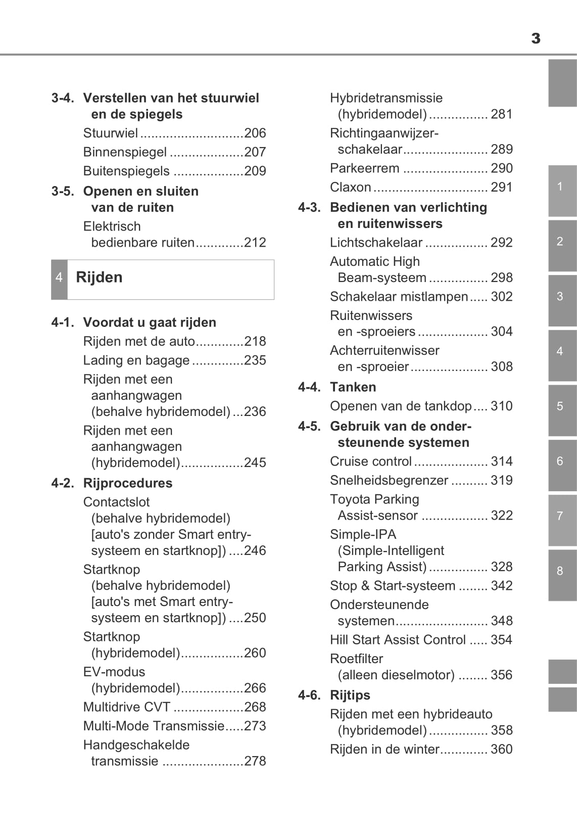 2013-2014 Toyota Auris/Auris Hybrid Owner's Manual | Dutch