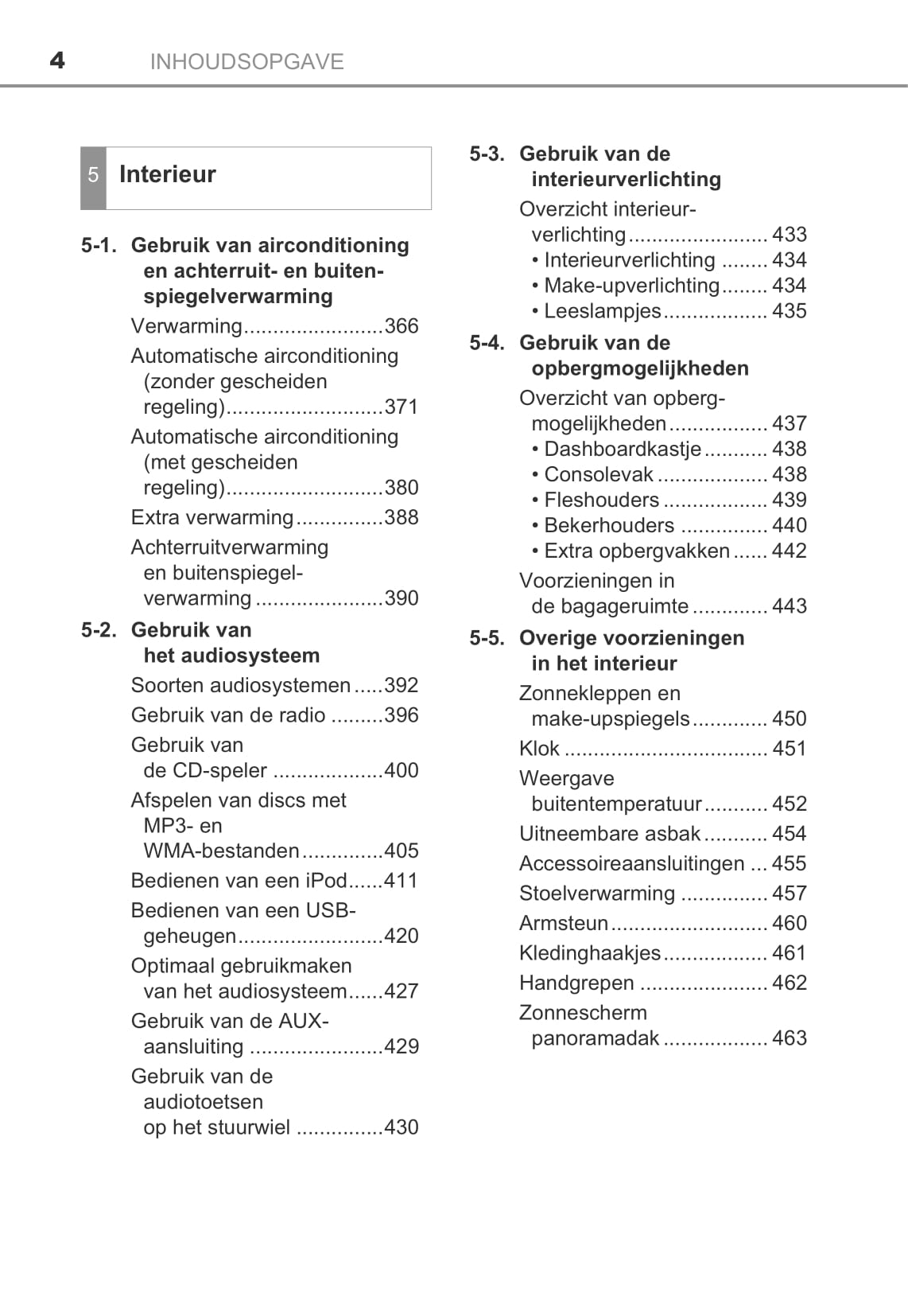 2013-2014 Toyota Auris / Auris Hybrid Owner's Manual | Dutch