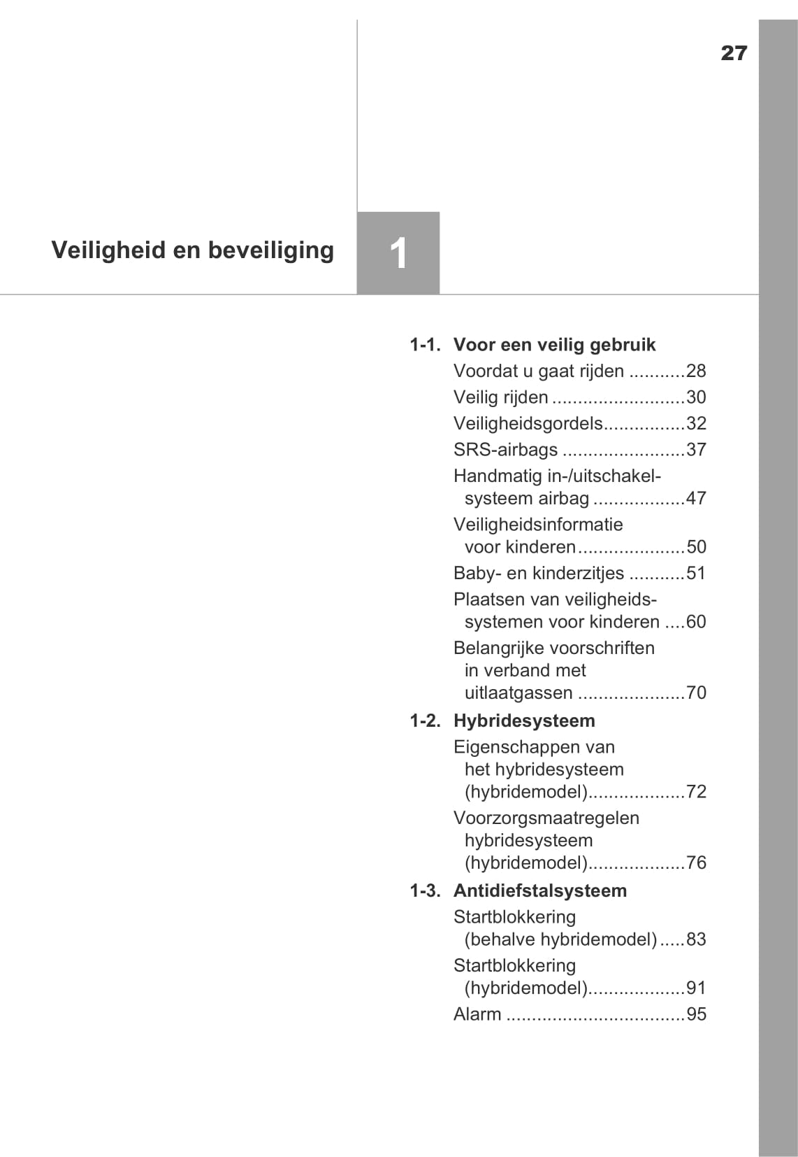 2013-2014 Toyota Auris / Auris Hybrid Owner's Manual | Dutch