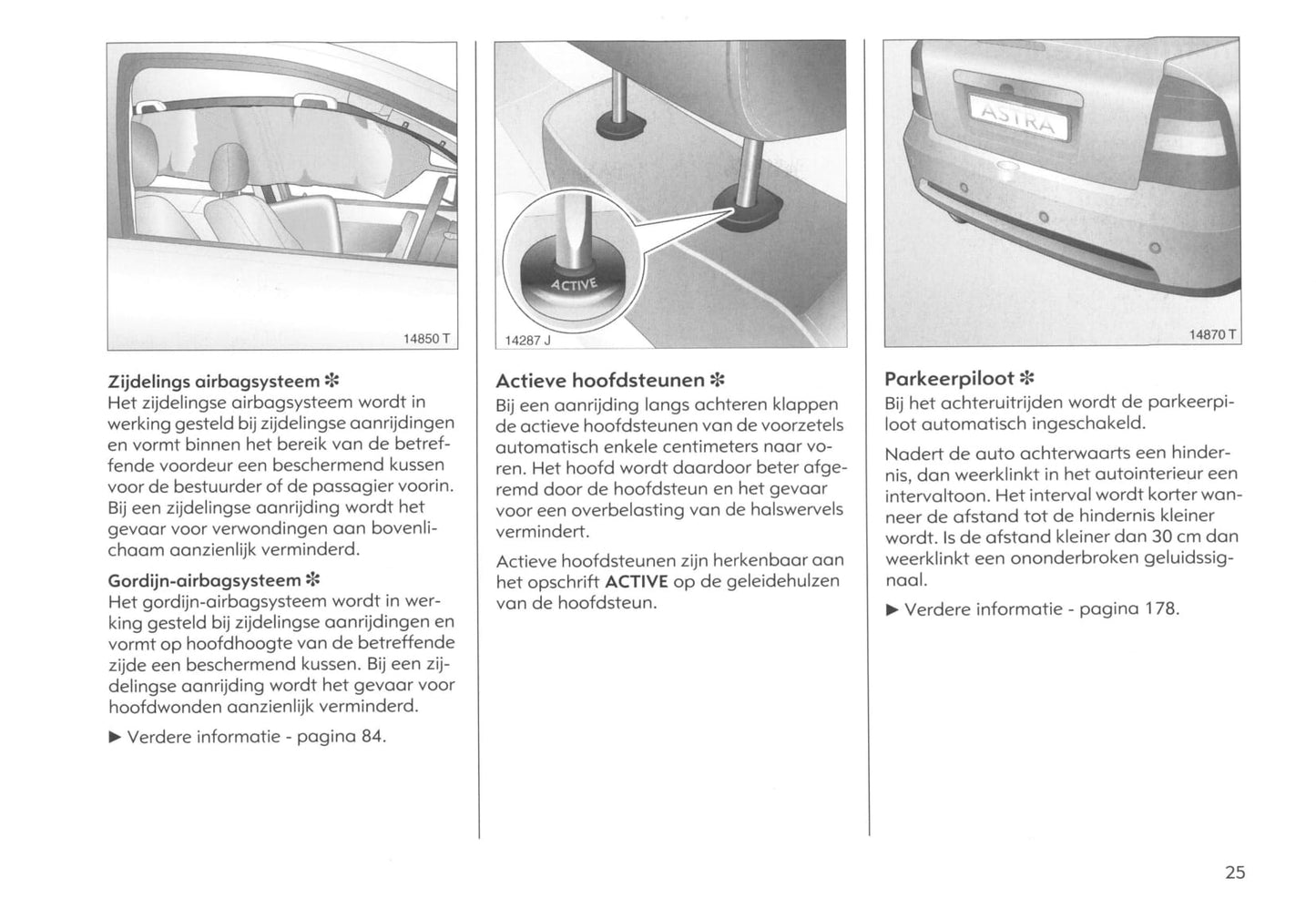 2000-2005 Opel Astra Owner's Manual | Dutch