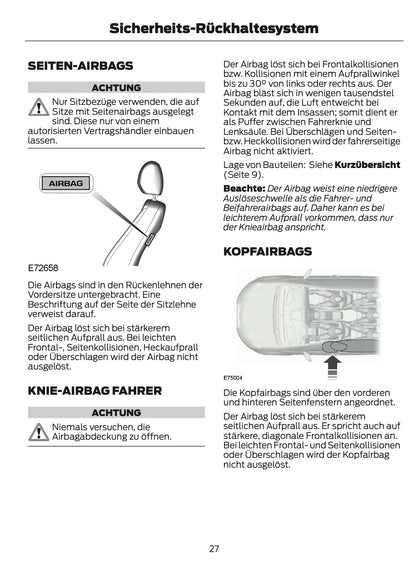 2012-2014 Ford B-Max Manuel du propriétaire | Allemand