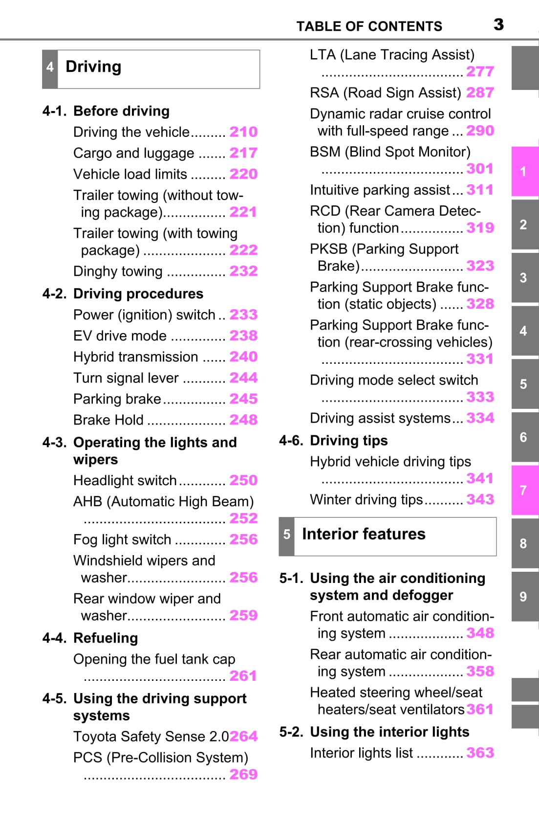 2022 Toyota Sienna Hybrid Owner's Manual | English