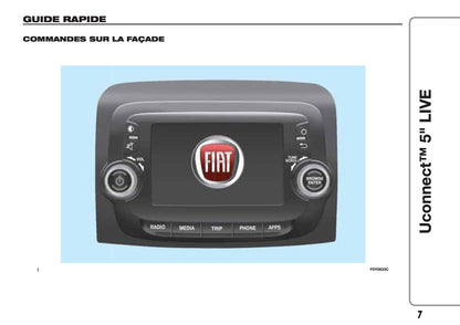 Fiat 500L Uconnect Radio 5.0 Guide d'utilisation 2017 - 2023