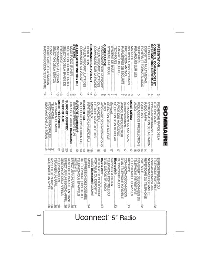 Alfa Romeo Giulietta Uconnect 5.0 Radio  Guide d'utilisation 2014 - 2016