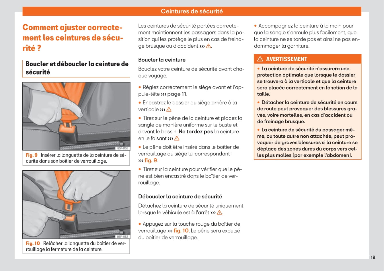 2019-2020 Seat Mii Electric Owner's Manual | French