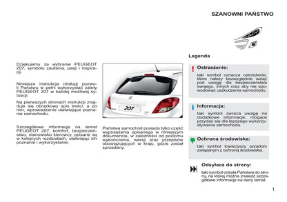 2011-2014 Peugeot 207/207 SW Manuel du propriétaire | Polonais