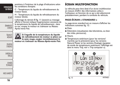 2008-2016 Fiat Qubo Manuel du propriétaire | Français