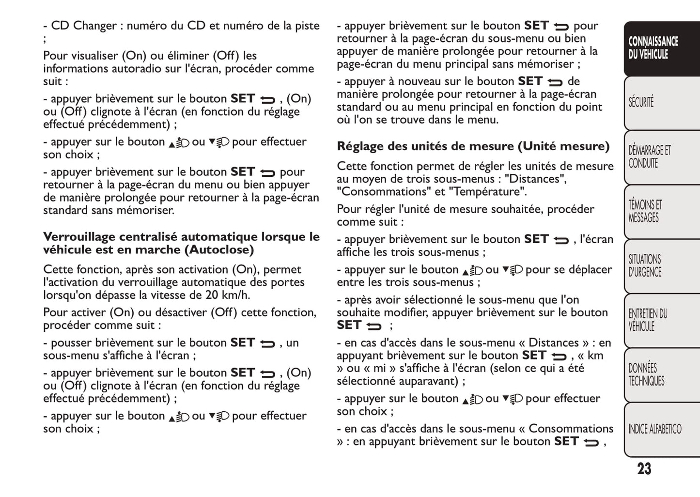 2008-2016 Fiat Qubo Manuel du propriétaire | Français