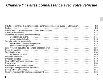 2012-2013 Renault Wind Owner's Manual | French