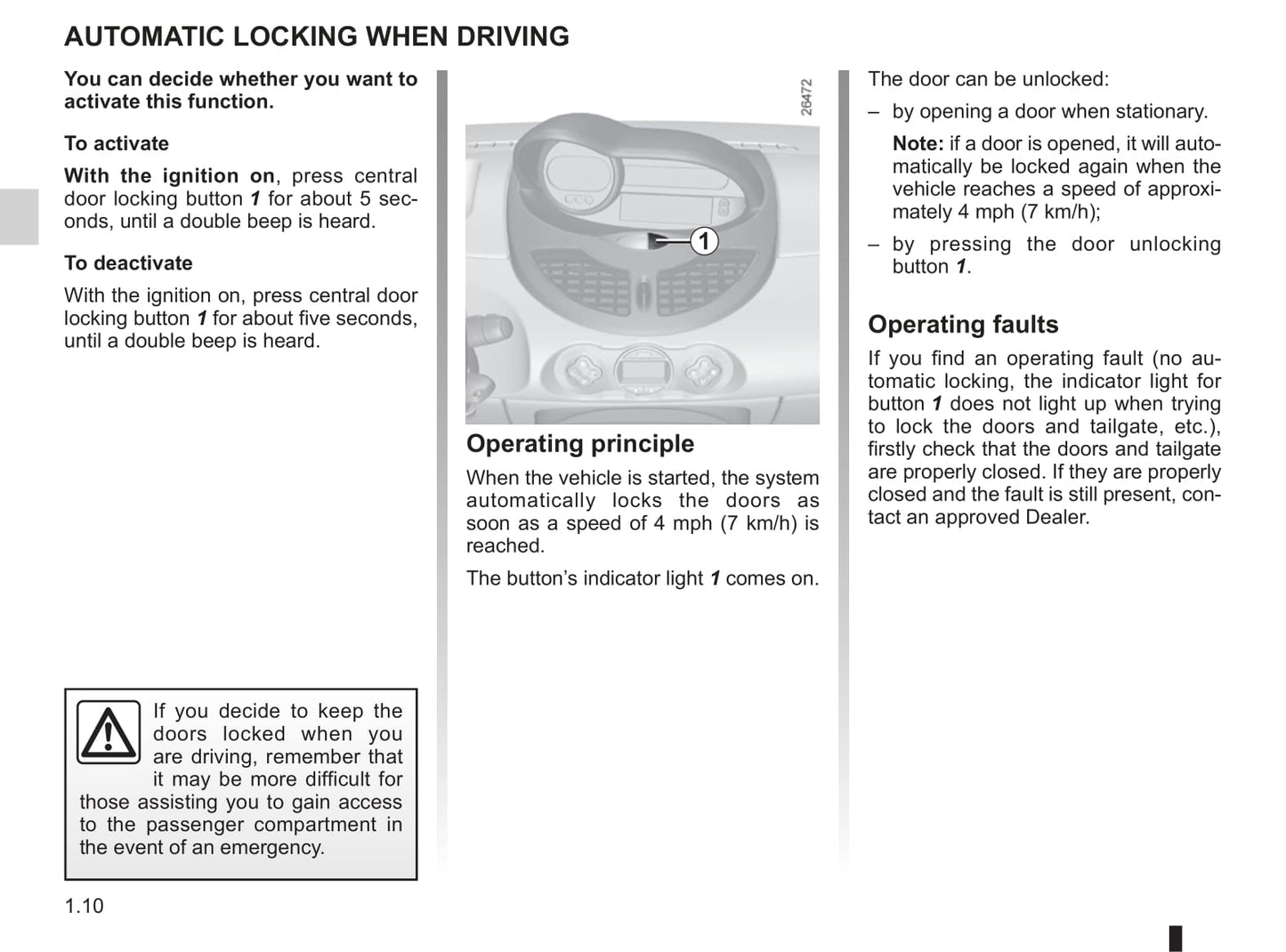 2013-2014 Renault Twingo Owner's Manual | English