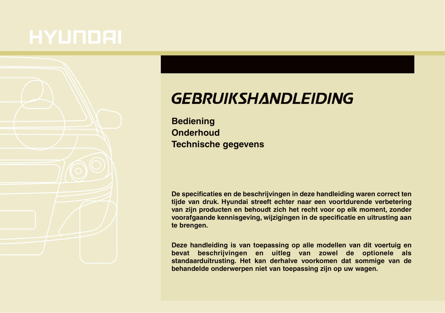 2016-2019 Hyundai ix20 Manuel du propriétaire | Néerlandais