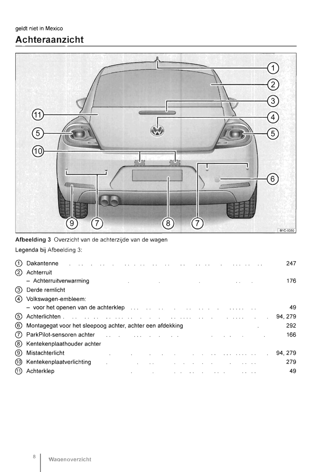 2011-2016 Volkswagen Beetle Owner's Manual | Dutch