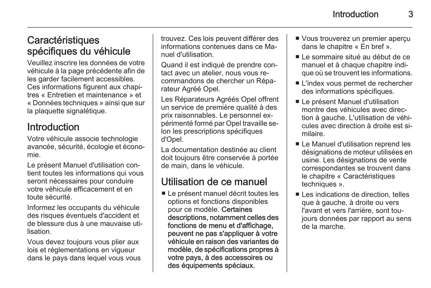 2014 Opel Vivaro Manuel du propriétaire | Français