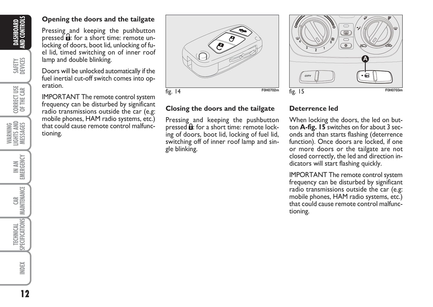 2008-2009 Fiat Idea Owner's Manual | English