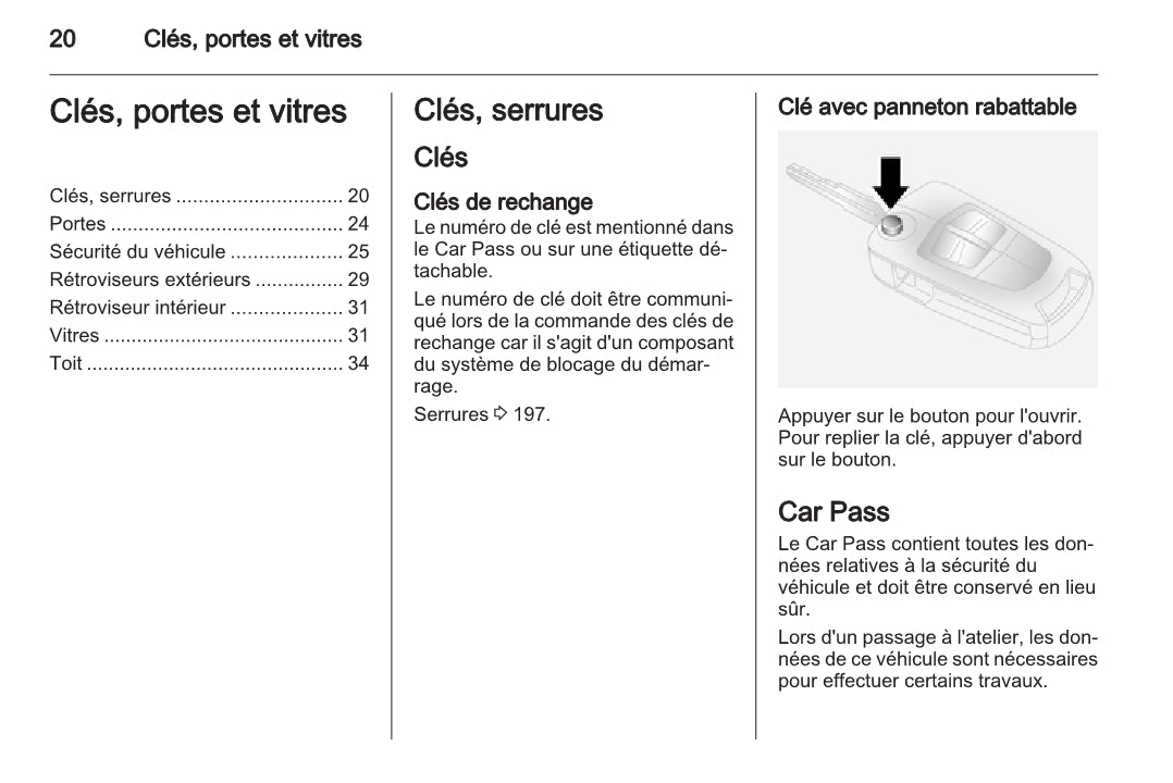 2010-2015 Opel Antara Manuel du propriétaire | Français