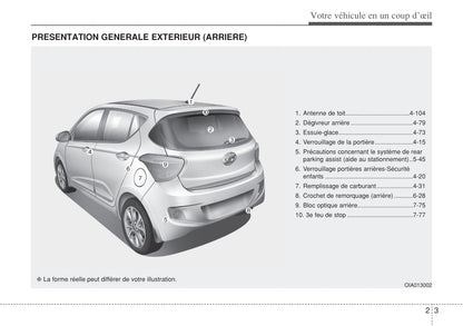 2013-2017 Hyundai i10 Manuel du propriétaire | Français