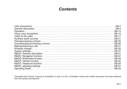 Renault Radio Connect R&Go Owner's Manual 2021 - 2022