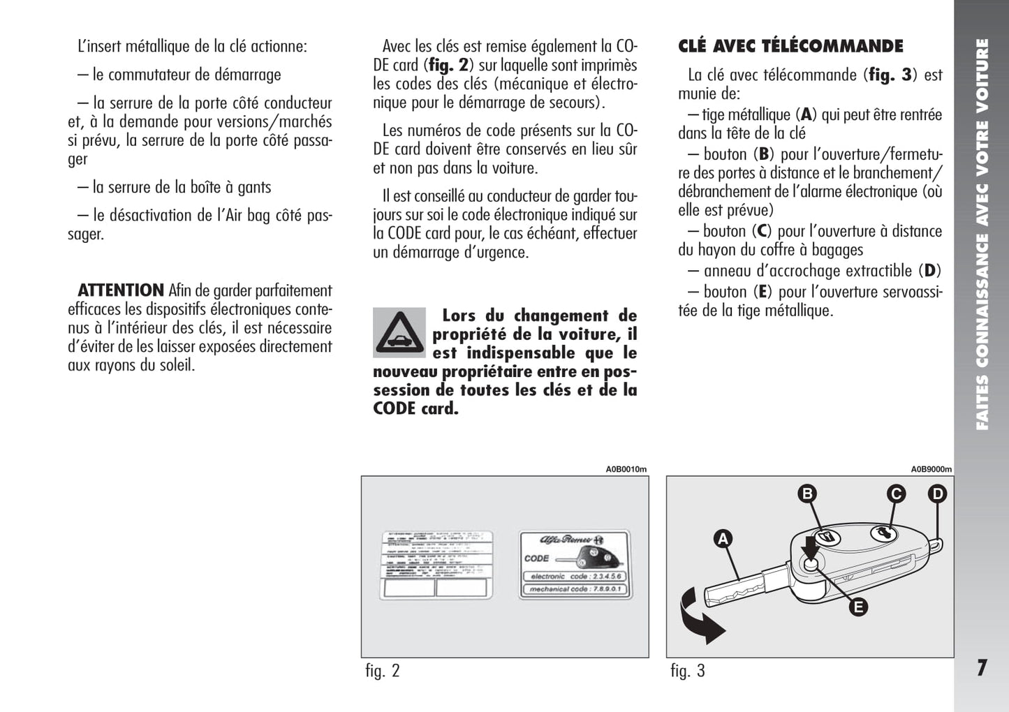 2004-2007 Alfa Romeo 156 Manuel du propriétaire | Français