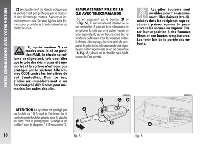 2004-2007 Alfa Romeo 156 Manuel du propriétaire | Français