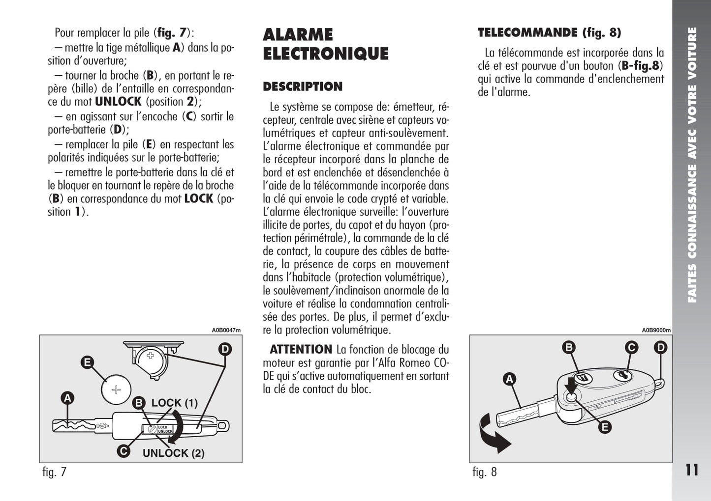 2004-2007 Alfa Romeo 156 Manuel du propriétaire | Français