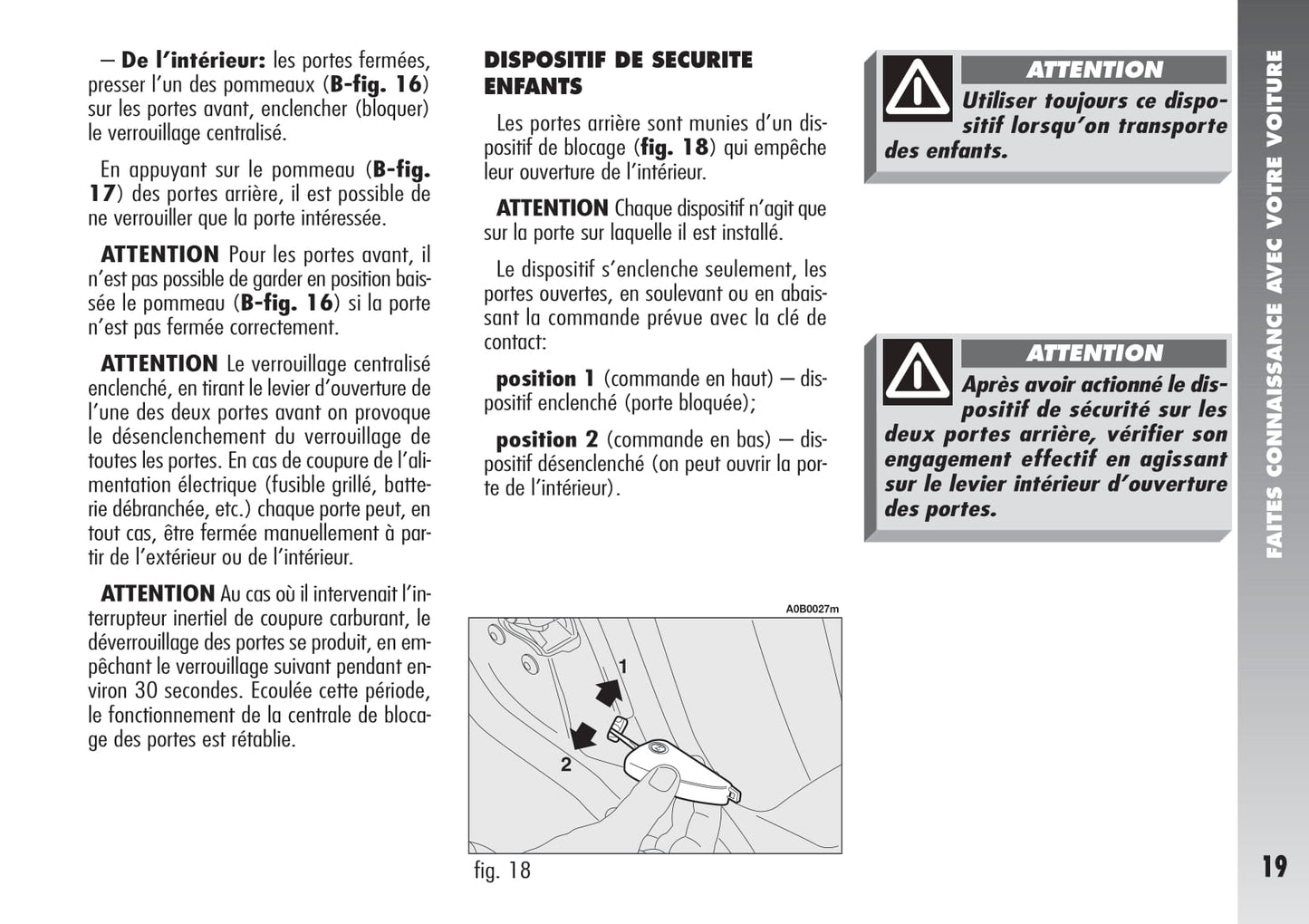 2004-2007 Alfa Romeo 156 Manuel du propriétaire | Français