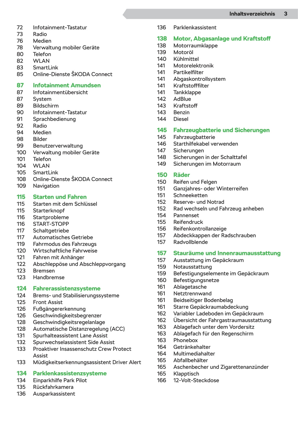 2019-2020 Skoda Scala Owner's Manual | German