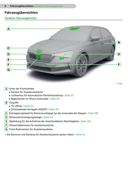 2019-2020 Skoda Scala Owner's Manual | German