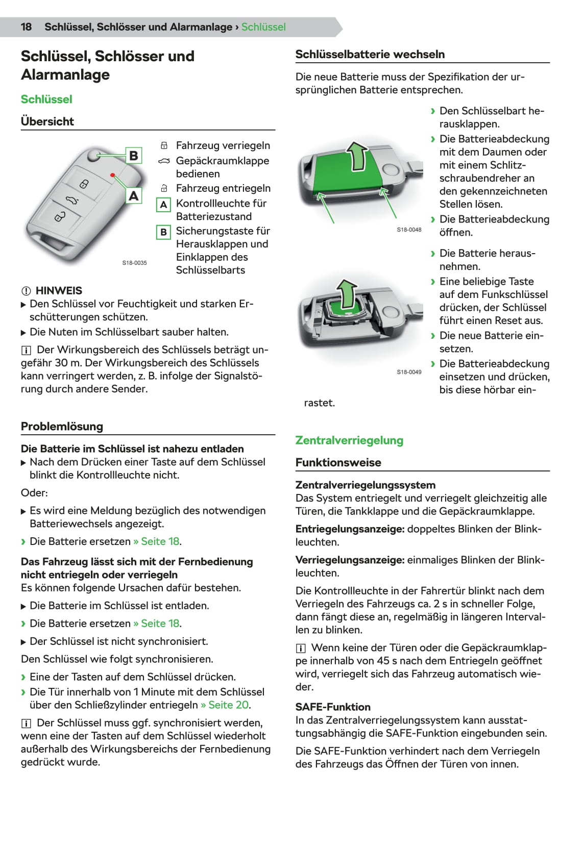 2019-2020 Skoda Scala Owner's Manual | German