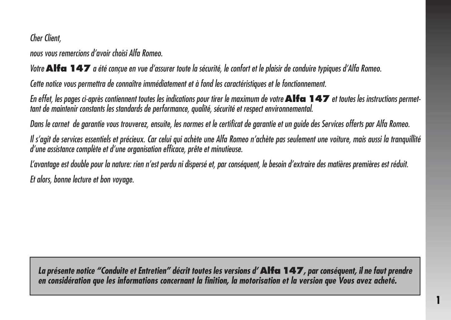 2007-2010 Alfa Romeo 147 Manuel du propriétaire | Français