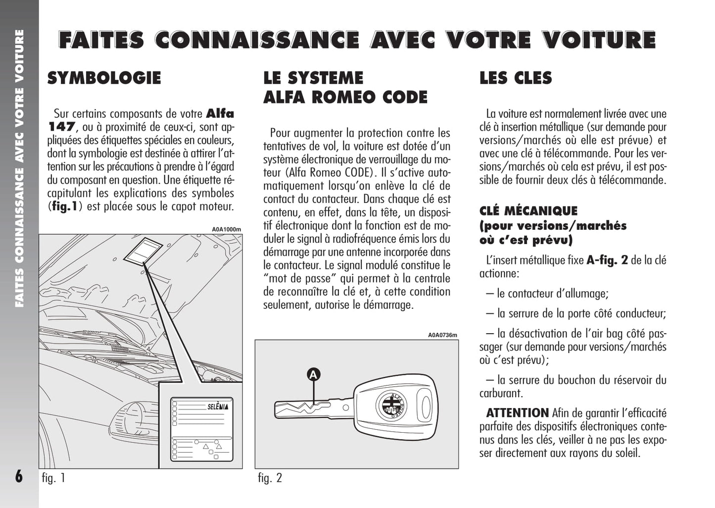 2007-2010 Alfa Romeo 147 Manuel du propriétaire | Français