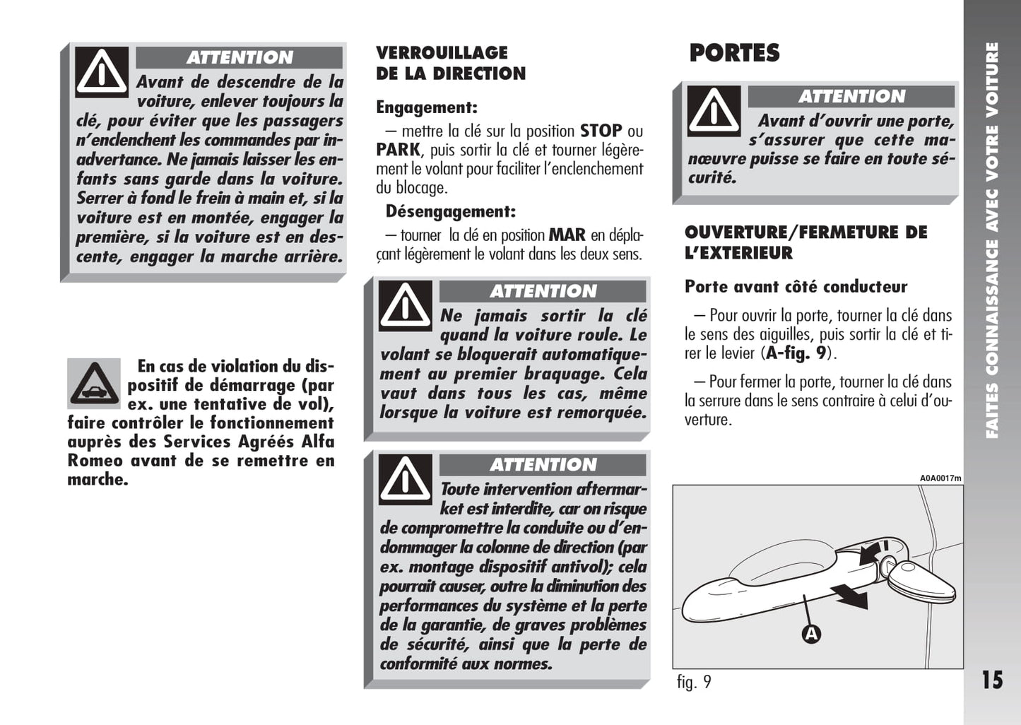 2007-2010 Alfa Romeo 147 Manuel du propriétaire | Français